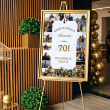 70歳の誕生日おめでとうフォトコラージュ