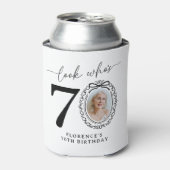 70歳の誕生日おめでとうフォトパーソナライズドデザイン 缶クーラー (缶正面)