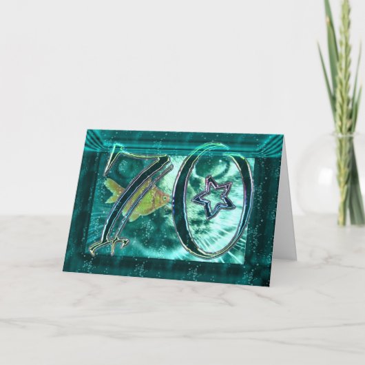 70歳の誕生日おめでとう! カード (正面)