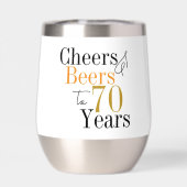 70歳の誕生日おめでとう ビールパーティーのギフト (背面)