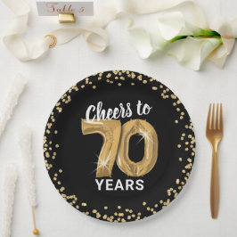 70歳の誕生日おめでとう ペーパープレート