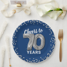 70歳の誕生日おめでとう ペーパープレート
