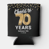70歳の誕生日おめでとう 缶クーラー (正面)