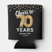 70歳の誕生日おめでとう 缶クーラー (裏面)