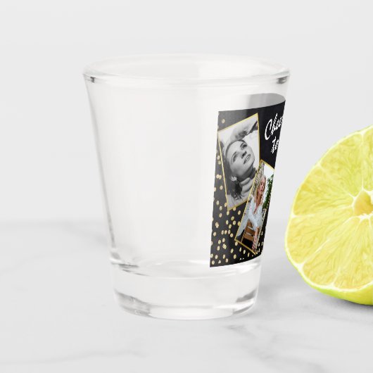 70歳の誕生日おめでとう 2枚組写真 ショットグラス (左)