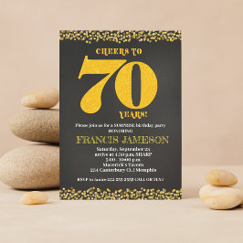 70歳の誕生日おめでとう　70年目の誕生日 招待状