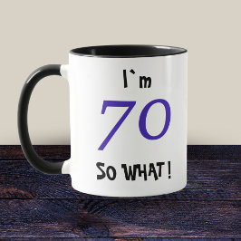 70歳の誕生日おもしろギフト 70だってよ マグカップ