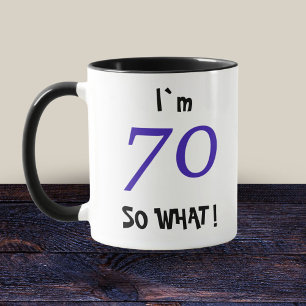 70歳の誕生日おもしろギフト 70だってよ マグカップ