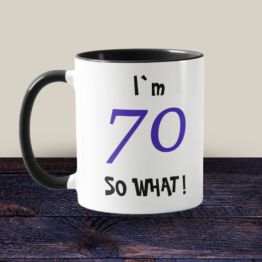 70歳の誕生日おもしろギフト 70だってよ マグカップ