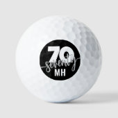 70歳の誕生日お祝いに ゴルフボール (正面)