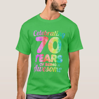 70歳の誕生日お祝いギフト 70年の人生を祝う Tシャツ