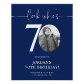 70歳の誕生日お祝いサイン | Look Who's 70 ポスター (正面)