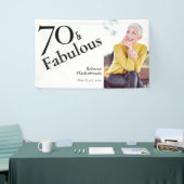 70歳の誕生日お祝いパーティー 横断幕 (トレードショー)