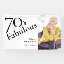 70歳の誕生日お祝いパーティー 横断幕