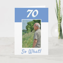 70歳の誕生日におすすめのポジティブな写真付きバースデーカード カード