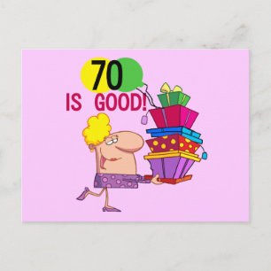 70歳の誕生日におすすめのTシャツとギフト ポストカード