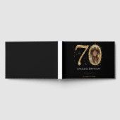 70歳の誕生日のゲストブックFoil Guestbook ゲストブック (全面)