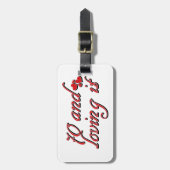 70歳の誕生日のデザイン ラゲッジタグ (正面縦)