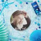 70歳の誕生日の写真こんにちは70人の男性 ペーパープレート (パーティー)