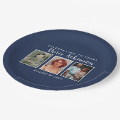 70歳の誕生日の写真プレート ペーパープレート (アングル)