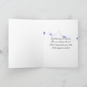 70歳の誕生日の風船の花束を黒で飾る カード (内部)