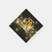 70歳の誕生日は私を70年もかけて見た スタンダードカクテルナプキン (角)