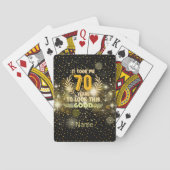 70歳の誕生日は私を70年もかけて見た トランプ (裏面)