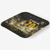 70歳の誕生日は私を70年もかけて見た ペーパープレート (傾斜あり)