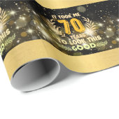 70歳の誕生日は私を70年もかけて見た ラッピングペーパー (ロールコーナー)