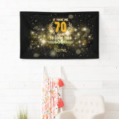 70歳の誕生日は私を70年もかけて見た 横断幕 (インサイチュ)