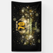 70歳の誕生日は私を70年もかけて見た 横断幕 (縦)