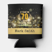 70歳の誕生日は私を70年もかけて見た 缶クーラー (正面)