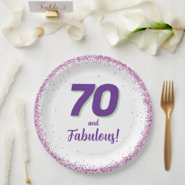 70歳の誕生日や何歳でも ペーパープレート