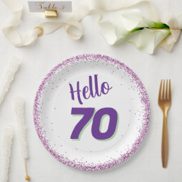 70歳の誕生日や何歳にも ペーパープレート