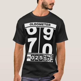 70歳の誕生日を祝うオドメーターTシャツ Tシャツ