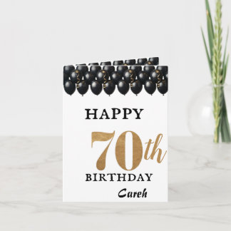 70歳の誕生日を祝うカード カード