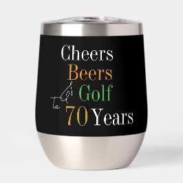 70歳の誕生日ゴルフ・乾杯・ビール