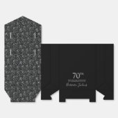 70歳の誕生日シルバーグリッタローズ感謝 フェイバーボックス (見開き)