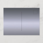 70歳の誕生日シルバーメタルグリッターダストグラム インビテーションポストカード (裏面)