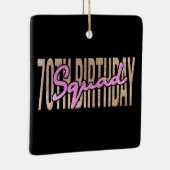 70歳の誕生日スクワッド引用文ことわざ セラミックオーナメント (右)