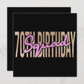 70歳の誕生日スクワッド引用文ことわざ セーブザデート (正面/裏面)