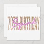 70歳の誕生日スクワッド引用文ことわざ セーブザデート (正面/裏面)