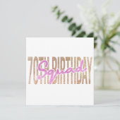 70歳の誕生日スクワッド引用文ことわざ セーブザデート (スタンド正面)