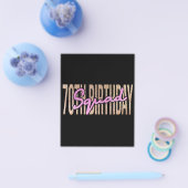 70歳の誕生日スクワッド引用文ことわざ チラシ (シングル)