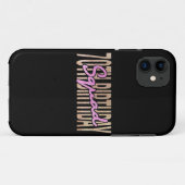 70歳の誕生日スクワッド引用文ことわざ Case-Mate iPhoneケース (裏面(横))