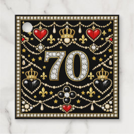 70歳の誕生日チューダー様式のジュエリーの歴史ギフト フェイバータグ
