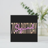 70歳の誕生日チームの名言 招待状 (スタンド正面)