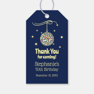 70歳の誕生日ディスコパーティー ギフトタグ