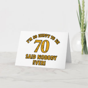 70歳の誕生日デザイン カード
