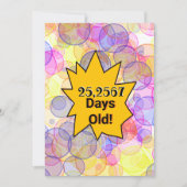 70歳の誕生日バッジ年齢(日) 招待状 (正面)